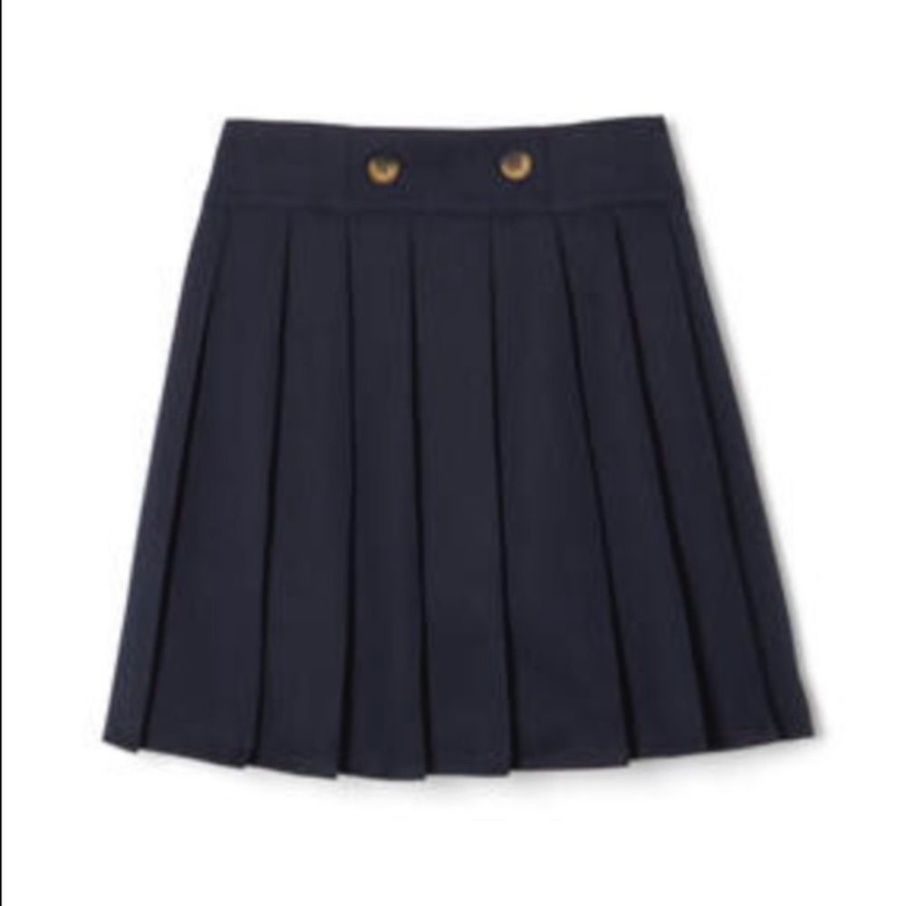 French Toast Navy Pleated skirt NWT